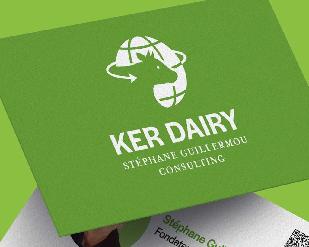 Création d'une image de marque pour un consultant agricole par agence R à Quimper
